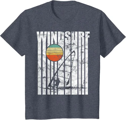 Vista 17 de Camiseta vintage de windsurf con regalo vintage de windsurf, Negro, S