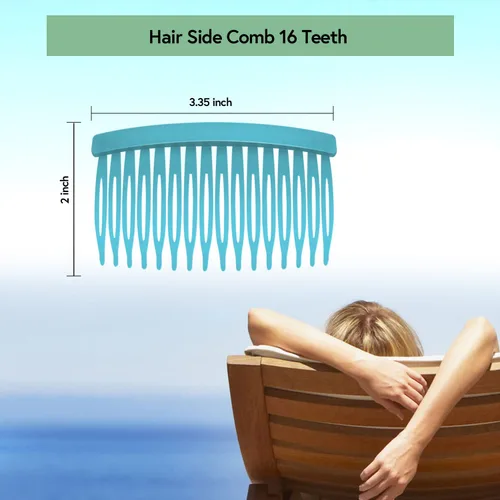 Vista 6 de Mary Lavender - Peine para el cabello para mujer, peine de sujeción con flequillo, pinzas para el cabello, accesorios para el cabello, peine