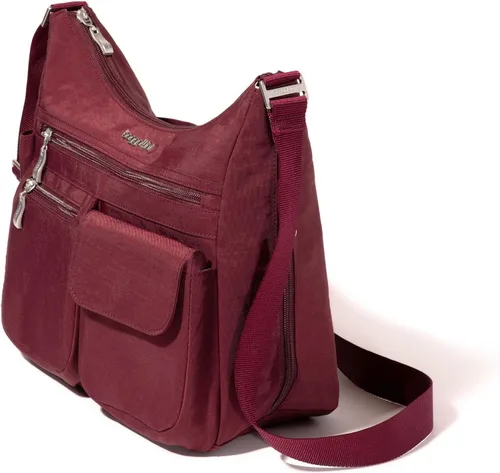 Vista 64 de Baggallini womens Everywhere Bagg Crossbody Women 11x9 Lightweight Nylon Hobo Water-resistant Travel Bag W/Rfid