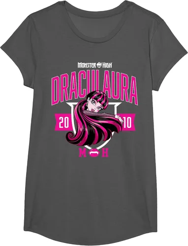 Vista 48 de Monster High -Camiseta Colegiada Draculaura Gris asfalto