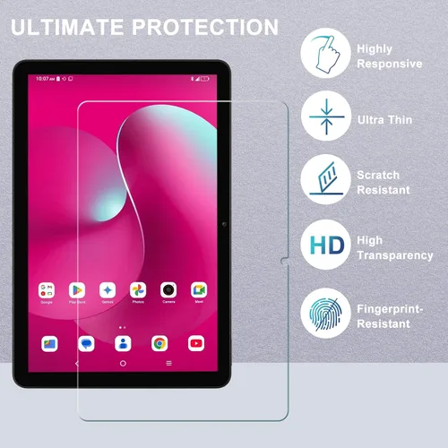 Vista 4 de ACdream Paquete de 1 protector de pantalla para tablet T-Mobile Revvl Tab 2 de 10.1 pulgadas, modelo 2025: 9185W