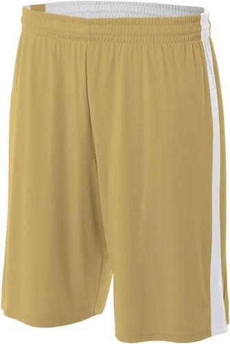 Vista 6 de A4 Pantalón corto reversible para hombre con gestión de la humedad de 10" Negro