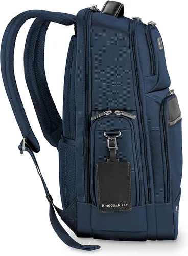 Vista 7 de Briggs & Riley Mochila Work, Azul Marino, Large Cargo Backpack, Work Mochila de carga grande