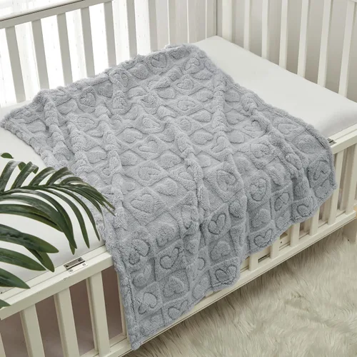 Vista 26 de CREVENT - Manta bonita, cómoda y mullida para bebés, niños y niñas, 30 x 40 pulgadas, ropa de cama, para cuna y cochecito, regalo para recién Oso