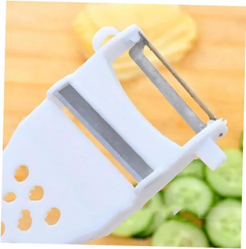 Vista 2 de Cortador de verduras Queso Rallador de patatas Pelador de pepino Pelador de lufa Trituradora multifunción Herramientas de cocina