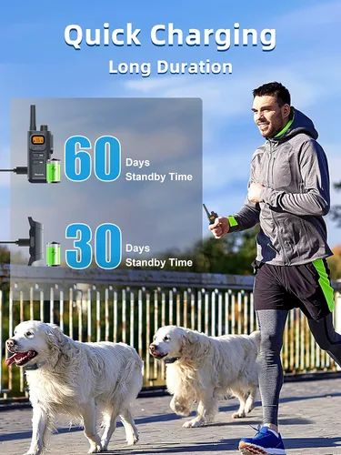 Vista 5 de Collar de Entrenamiento para Perros Bousnic con Control Remoto - Collares de Descarga para Perros Impermeables de 4000ft para 2 Perros, para Perros