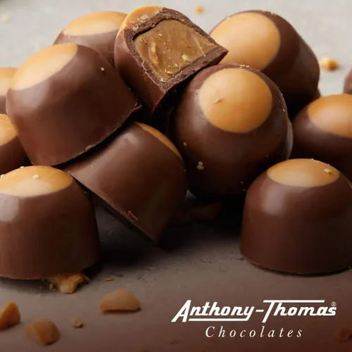 Vista 6 de Anthony Thomas, Soft Centers - Caja de regalo de chocolate, surtido de leche y chocolate negro (32 unidades, chocolate con leche y negro)
