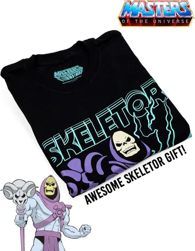 Vista 3 de Masters of the Universe Skeletor - Camiseta para hombre con personajes de supervillanos, Negro