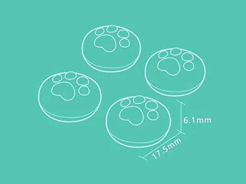 Vista 5 de Tapas de silicona para el pulgar con diseño ergonómico, color verde y verde