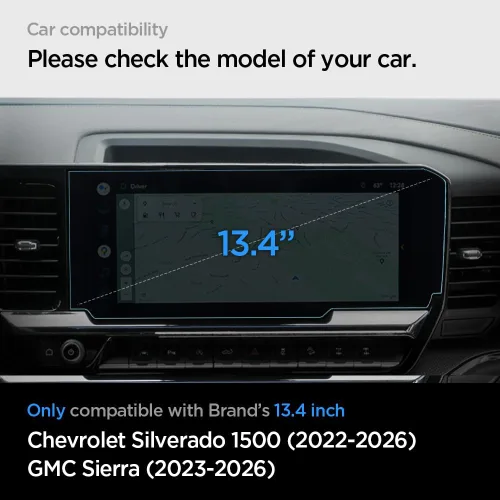 Vista 2 de Spigen GlasTR Slim - Protector de pantalla para Silverado/Sierra 13.4