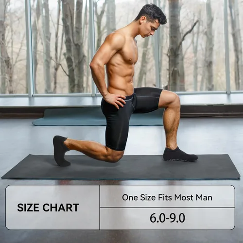 Vista 5 de deefly Calcetines de yoga unisex, calcetines antideslizantes para pilates