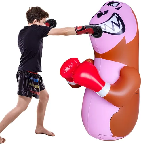 Vista 10 de 48 in Punching Bag for Kids, Free Standing Inflatable Dummy, Inflatable Punching Bag, De-Stress Boxing Bag for Kid