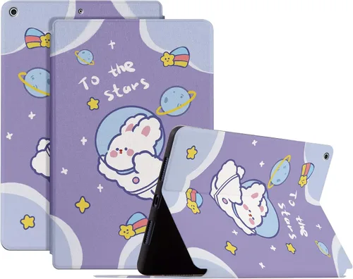 Vista 10 de Funda protectora plegable para iPad de 10.2 pulgadas, iPad de 10.2 pulgadas, iPad de 9ª/8ª generación 2019 y iPad de 7ª generación 2019, funda