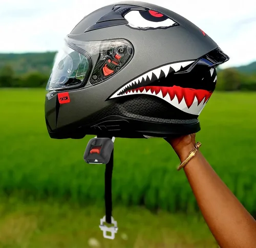 Vista 6 de Cosmos Paquete de 2 hebillas de liberación rápida para casco de motocicleta, hebilla de cierre rápido para casco universal de 0.75 pulgadas
