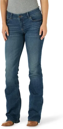 Vista 12 de Wrangler Women's Western Plus Size Mid Rise Stretch Boot Cut Jean Abby
