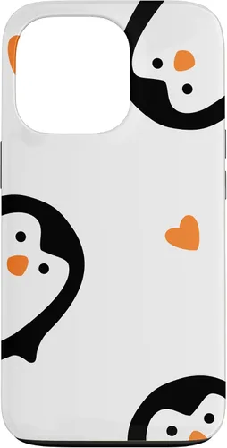 Vista 10 de Cute Penguins Hearts Phone Case for iPhone 17