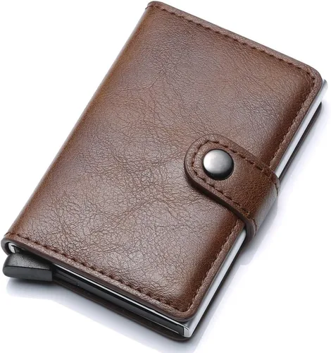 Vista 22 de Cartera de bloqueo RFID ultrafina para tarjetas de crédito con tarjetero seguro, 1468-2, Minimalista