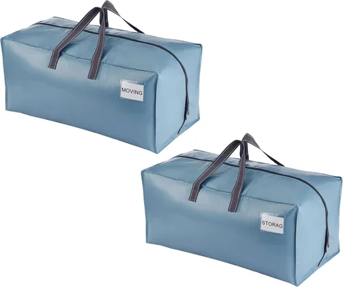 Vista 94 de VENO Paquete de 6 bolsas de mudanza resistentes con correas de mochila, cremalleras y asas, bolsas de embalaje extragrandes para artículos