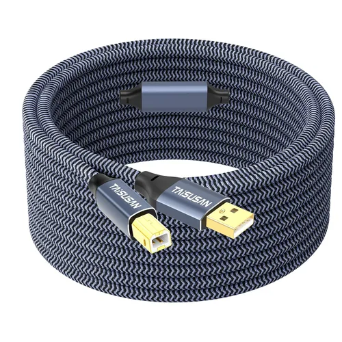 Vista 8 de Cable de impresora USB C a B de 6 pies, compatible con MIDI para teclado, MacBook Pro/Air, impresoras y escáneres