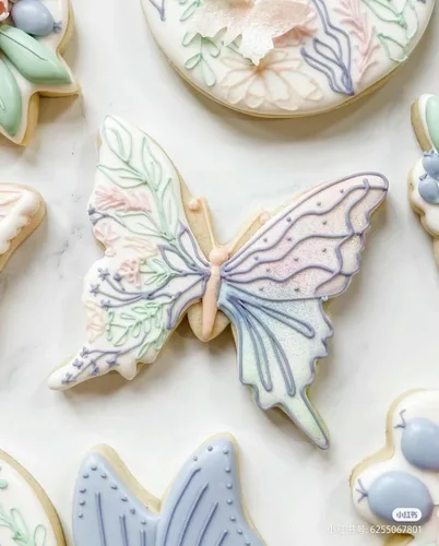 Vista 5 de Juego de 3 cortadores de galletas de mariposa, cortador de acero inoxidable para fiestas temáticas, baby shower, boda, primavera, vacaciones
