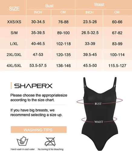 Vista 3 de SHAPERX Body para mujer con control de abdomen, moldeador sin costuras, moldeador de cuerpo
