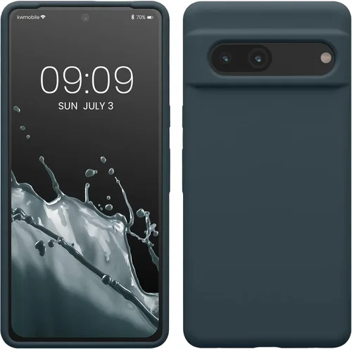Vista 37 de kwmobile Funda compatible con Google Pixel 7 - Funda de silicona TPU con acabado suave - Piedra antigua