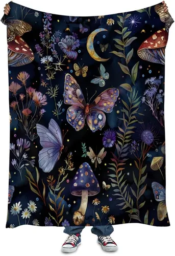 Vista 7 de Manta moderna abstracta de color negro y beige, manta bohemia de franela de doble cara, adecuada para adultos y niños en el sofá, automóvil, siesta