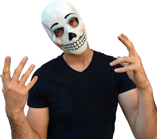 Vista 4 de Partychimp 54-25030 - Máscara para la cabeza - Día de Muertos: Catrina, talla única, multicolor