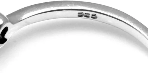 Vista 4 de Silvershake Anillo de nudo celta de plata de ley 925 con forma de corazón natural de 1,15 quilates