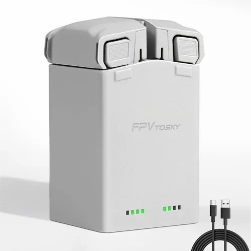 Vista 10 de AMAZEAR Cargador de batería para accesorios DJI Mini 5 Pro/Mini 4 3, DJI Mini5Pro Mini4/3 Series Hub de carga bidireccional con adaptador