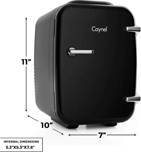 Vista 7 de Minirrefrigerador termoeléctrico portátil, 4 litros, enfriador y calentador ecológico de belleza para alimentos, medicamentos, cosméticos, leche
