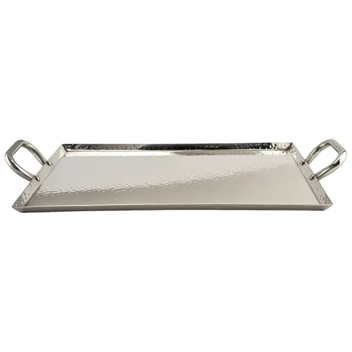 Vista 8 de G.E.T. SSTPD-1612-ANT - Bandeja otomana de metal resistente con asas, 16 x 12 pulgadas, bronce martillado
