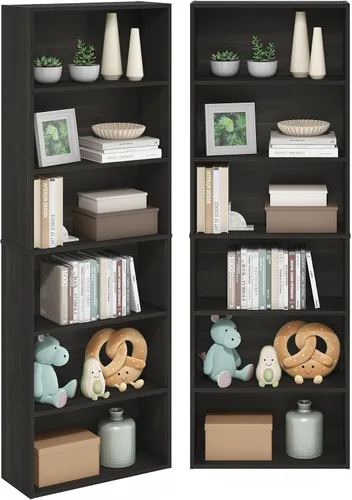 Vista 15 de Furinno Estantería básica para libros, moderna de 3 niveles, estantería con estantes abiertos, 9.3 x 21.8 x 39.5 pulgadas, para sala de estar Roble