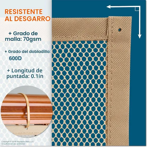 Vista 2 de Roving Cove® Safe Rail ™ – Balcón Escalera y Red de seguridad – Pasamanos y escaleras Ferroviario neta, almendra