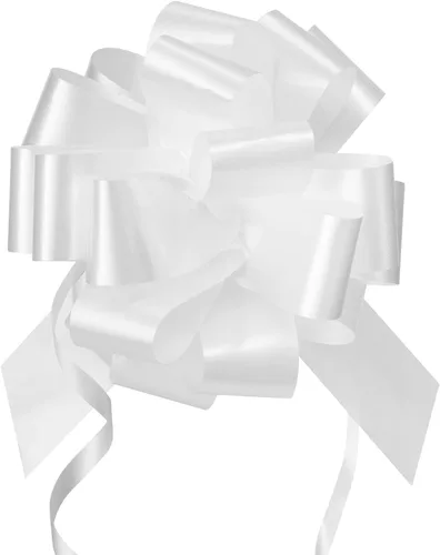 Vista 11 de GWHOLE 30 piezas de lazos grandes para envolver regalos, lazos de cinta dorada de 5" para envolver regalos, decoración de boda y festividades