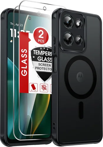 Vista 346 de LeYi Funda para teléfono Samsung-S23: protector de pantalla e imán MagSafe Púrpura