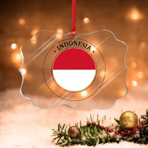 Vista 21 de Bandera de Hungría, adornos para árbol de Navidad, bandera nacional de Hungría, decoración de Navidad, adorno acrílico, recuerdo de Navidad, amantes