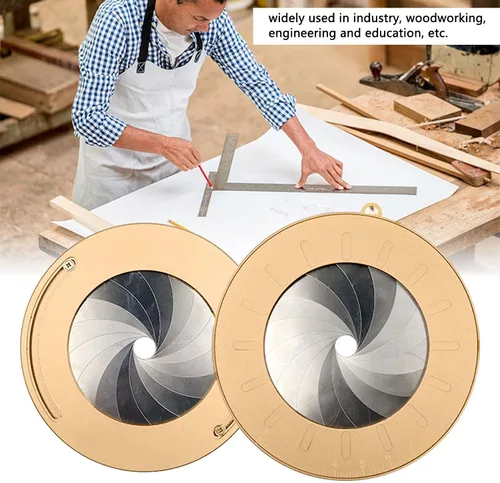 Vista 2 de TOPINCN Aplicación amplia del metal del perímetro de la flexibilidad de la plantilla el 4.9 in del círculo de la aleación de aluminio