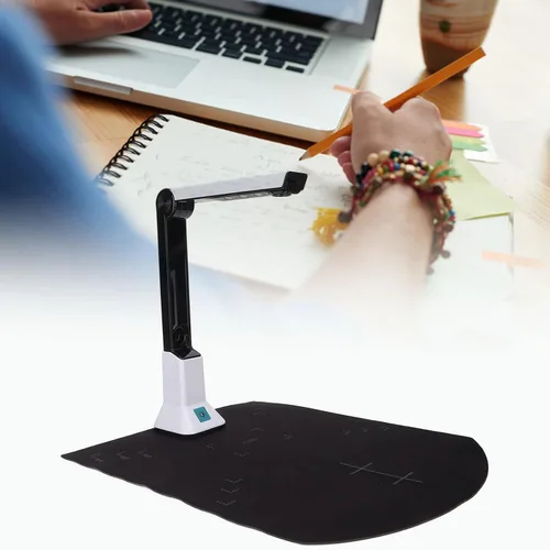 Vista 4 de Cámara de documentos 8MP 4K Ultra High Definition USB Document Scanner A4 Auto Focusing para aprendizaje a distancia, videoconferencia, trabajo
