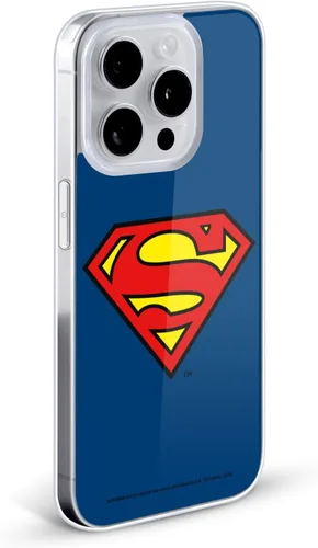 Vista 2 de Head Case Designs Funda de gel con licencia oficial de Superman DC Comics Classic Logos [protección de grado militar] compatible con Apple iPhone 13