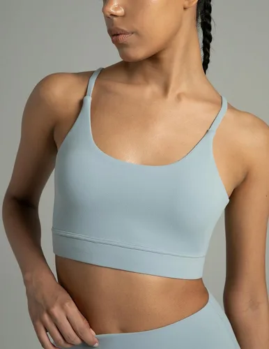 Vista 2 de Colorfulkoala Dreamlux - Sujetadores deportivos con tiras y lazo para mujer, diseño de impacto ligero, para entrenamiento y yoga