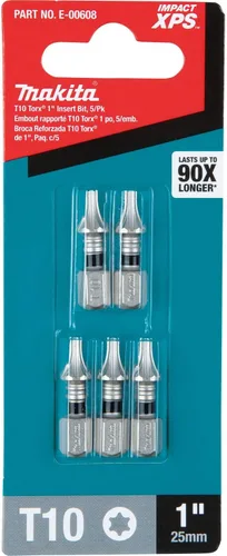 Vista 3 de Makita E-00608 Impact XPS™ T10 Torx 1" Broca de inserción, 5/pk