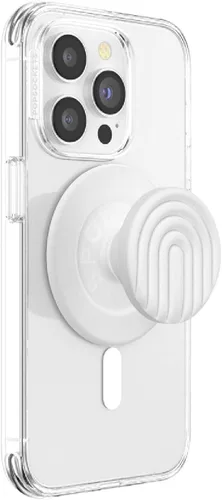 Vista 8 de PopSockets Agarre para teléfono con soporte expandible, agarre adhesivo, color blanco fresco Blanc Fresh