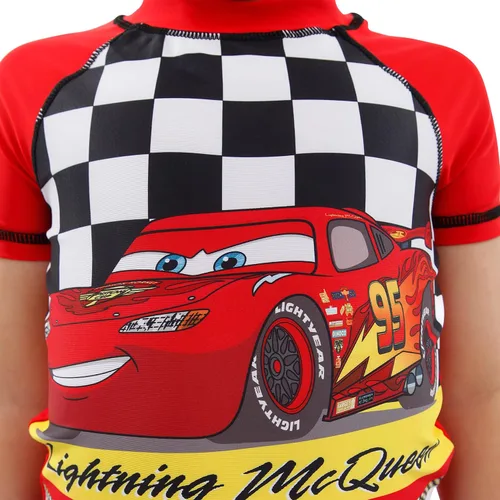 Vista 3 de Disney Cars Lightning McQueen - Traje de baño de dos piezas para niño