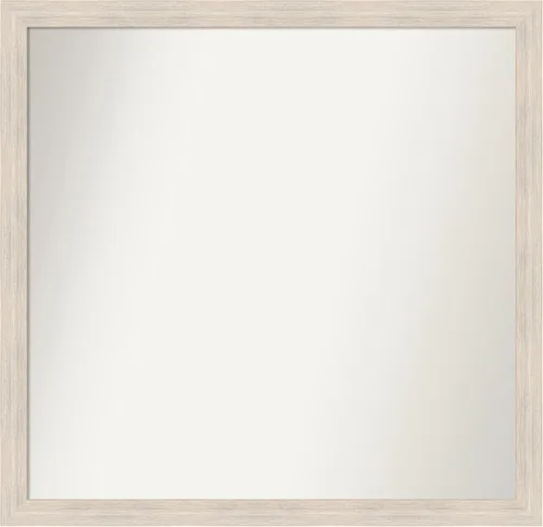 Vista 424 de Amanti Art Espejo personalizado, espejo de baño estrecho Alexandria White Wash, espejo de pared o espejo de tocador de baño sobre el fregadero