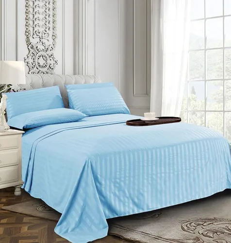 Vista 3 de Elegant Comfort - Juego de sábanas de 4 piezas, microfibra de 1500 hilos de calidad egipcia de lujo resistente a las arrugas, rayas estilo damasco