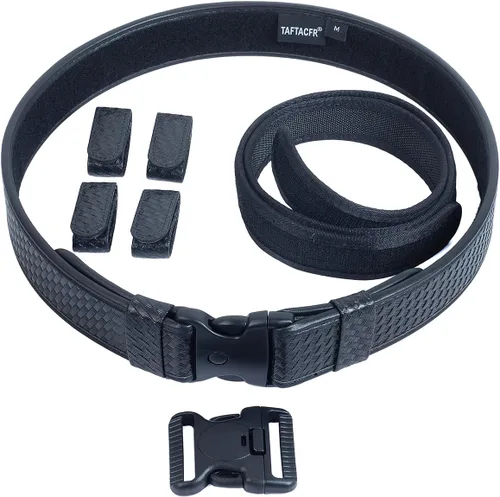 Vista 6 de TAFTACFR Cinturón de servicio para la aplicación de la ley Utilidad Seguridad Policía Militar 2.0 "Tactical Patrol Belt Set