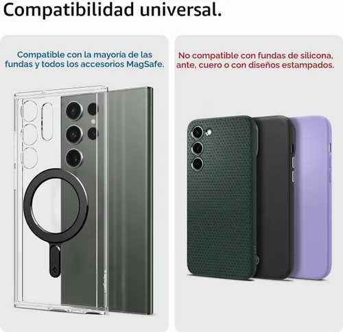 Vista 2 de Spigen para placa de anillo MagSafe para funda de teléfono, adaptador de carga inalámbrica