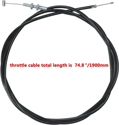 Vista 2 de HOLATO Cable del acelerador de 75 pulgadas para 90cc 110cc 125cc 150cc 250cc Kandi GKA Black Widow Go Kart Go Cart Yerf Dog Mini Bike Gas Scooter