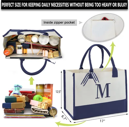 Vista 27 de BeeGreen Bolsa personalizada para mujeres, mamá, profesora, amigas, hermana, bolsas de regalo con bolsa de Comestic